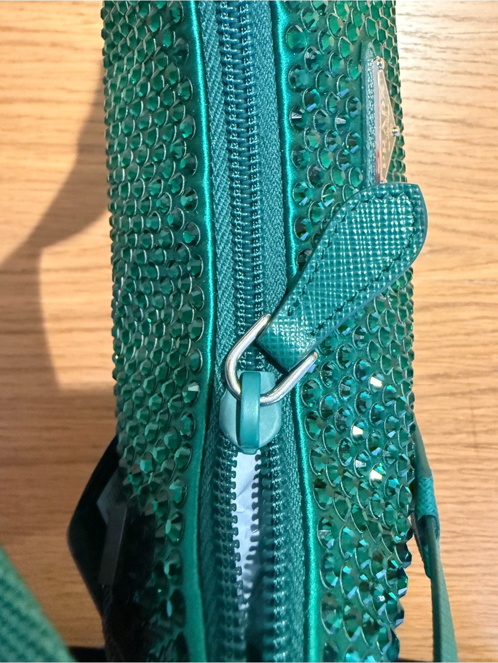 Prada Crystal Embellished Re-Edition 2000 in Green - Picture 6 of 13